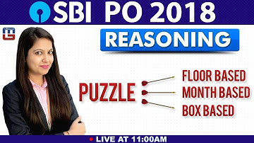SBI PO 2018 | Puzzle | Floor-Month-Box Based | Reasoning | Live at 11 am