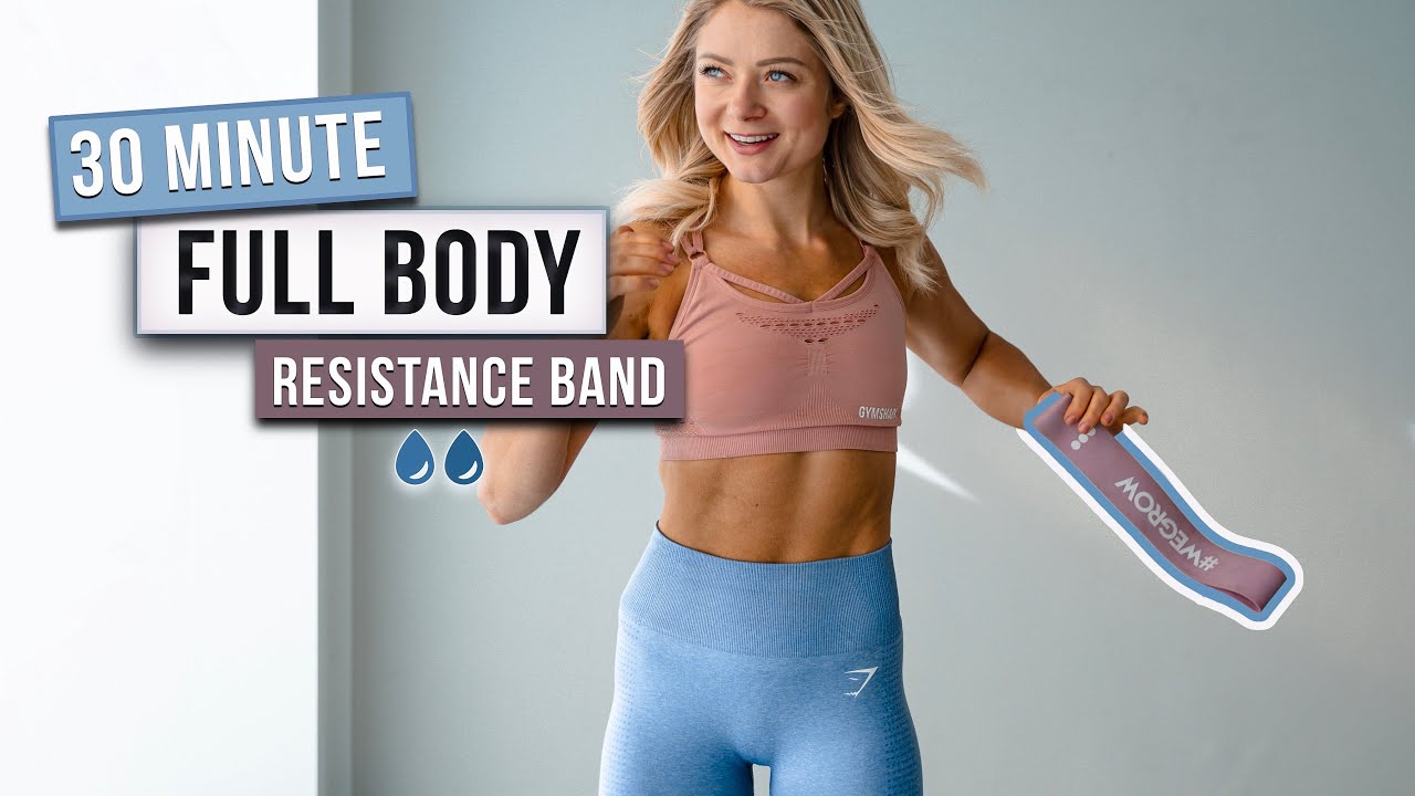 30 MIN INTENSE MINI BAND WORKOUT - Full Body, No Repeats, With Resistance Band