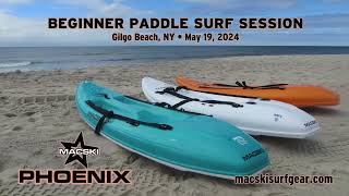 Macski Phoenix Beginner Waveski Surf Session. Waveski / Sit on Top Surf Kayak Fun Day!