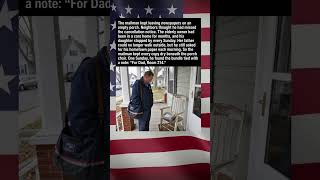Mailman Kept Delivering Newspapers to an Empty Porch #kindness #shorts