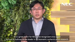 NEC recognized as the Leader in the Frost Radar: Biometric Authentication Solutions [NEC Official]