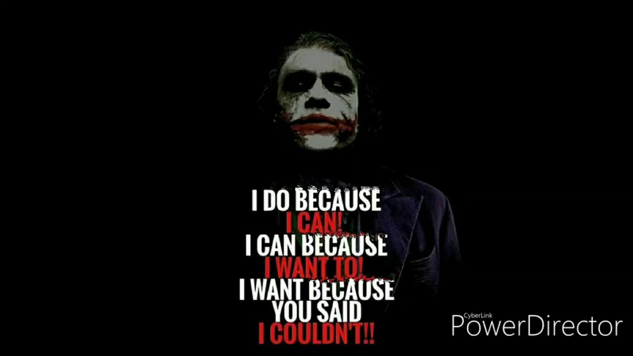 Joker famous quotes |this will change your life | - YouTube