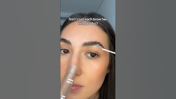 Brow Flow keeps your brows in place all day! #makeup #browlamination #browgel #browtutorial