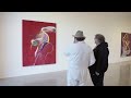 Guillermo del toro visits julian schnabels los angeles exhibition