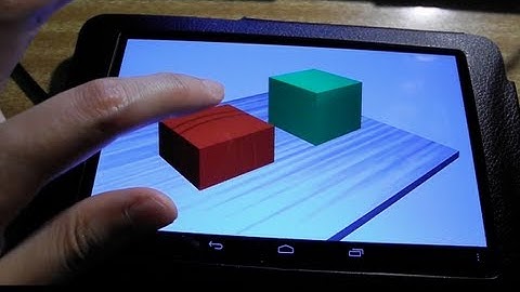 Blender 3D 2.6 & gamekit Android 3D Game Test on Nexus 7