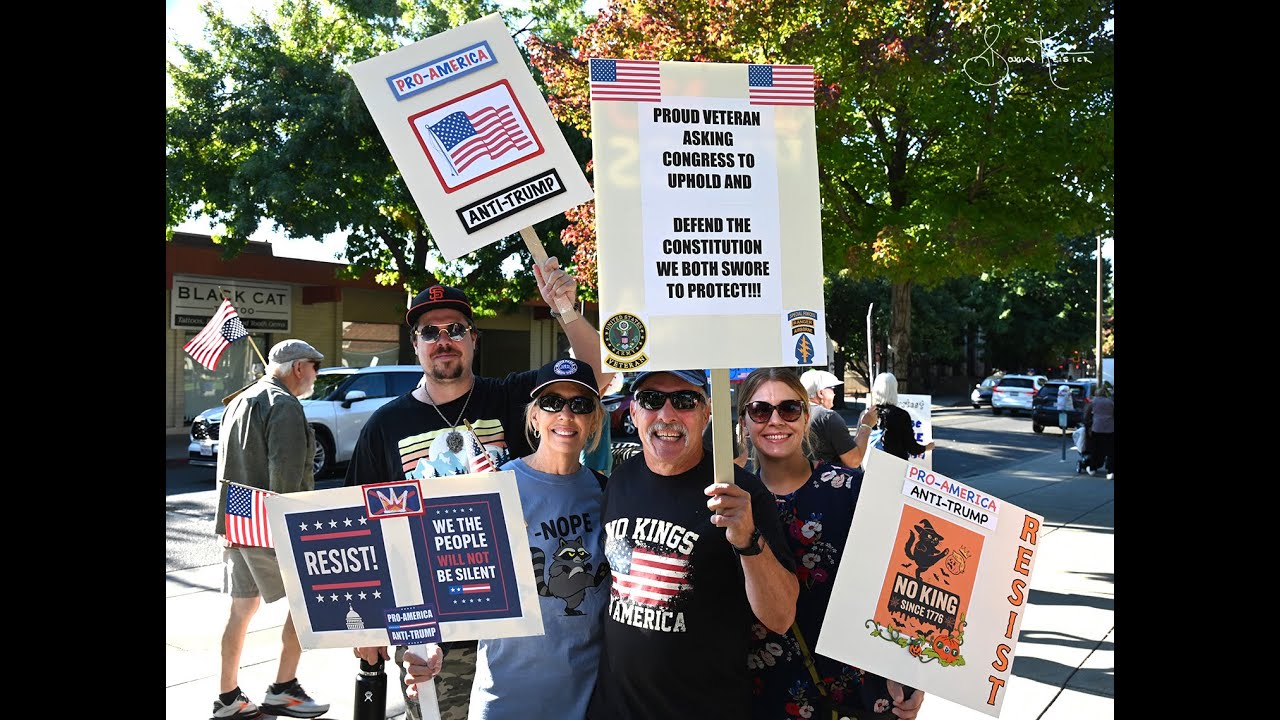 NO KINGS! RALLY CHICO CALIFORNIA OCTOBER 18, 2025