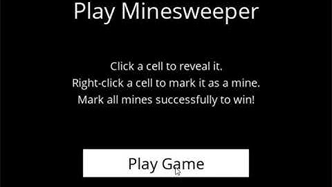 Project01 Minesweeper Demo