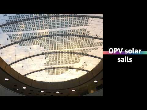 OPV solar sails from ASCA - solar energy elegantly integrated - video from ASCA