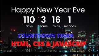 How to Create a Countdown Timer with  HTML, CSS  and JavaScript