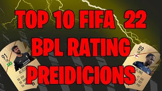 THE TOP 10 BEST PLAYERS IN THE BPL ON FUT 22 FT. SANCHO, STERLING & KANE (FIFA 22 RATINGS VIDEO)