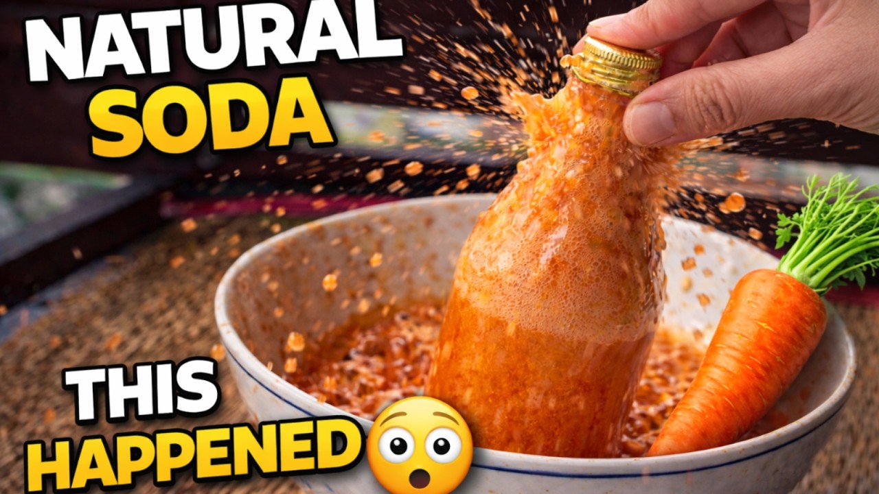 Homemade Carrot Soda (Naturally Fizzy!) | Fermented Probiotic Drink