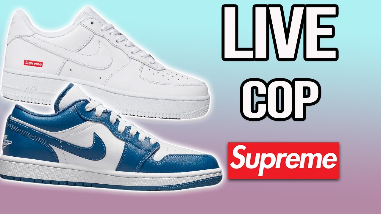 supreme nike air force 1 low restock