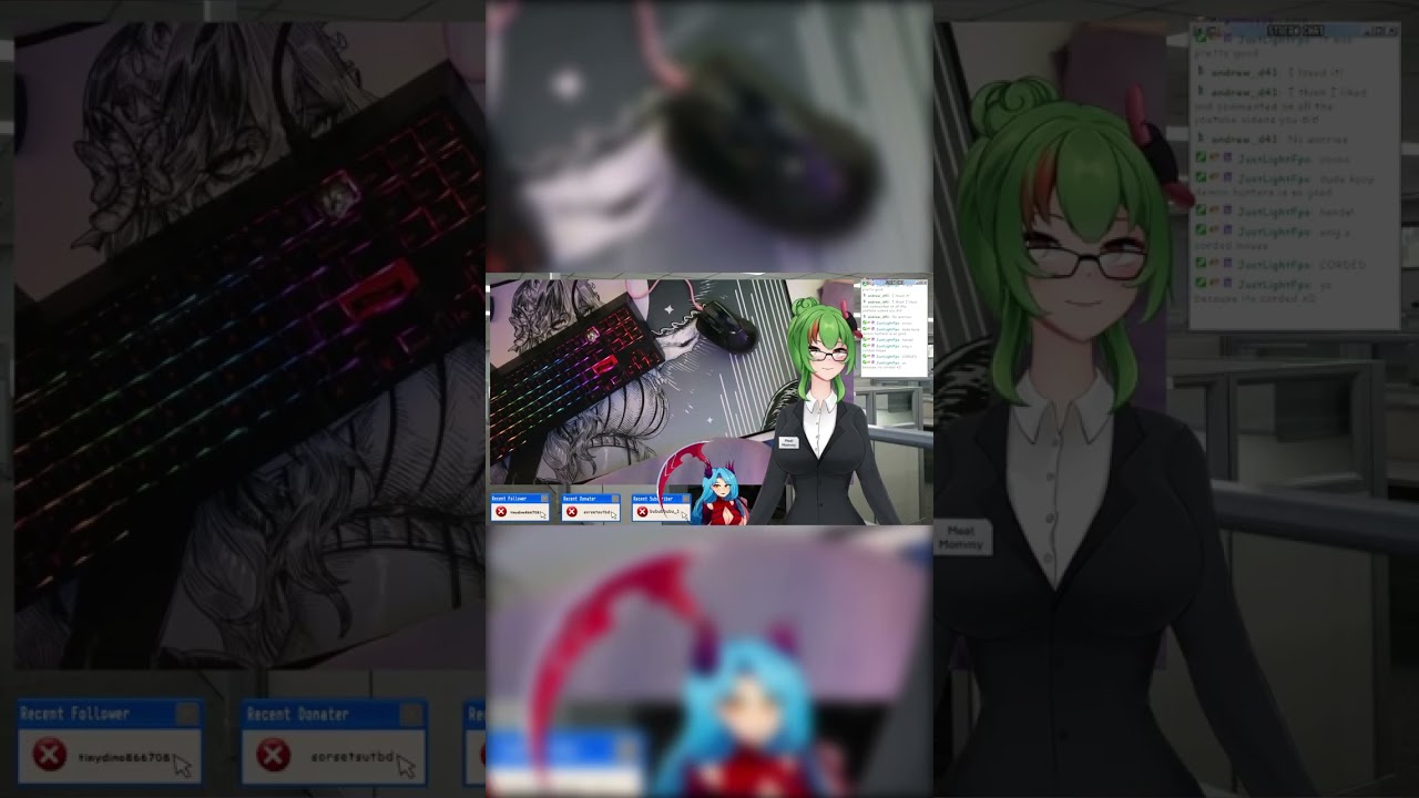 Leave my corded mouse alone #envtuber #vtuber #vtuberclips