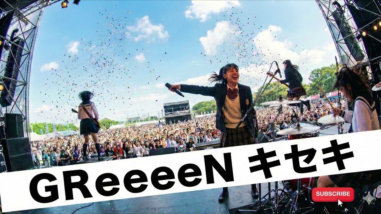GReeeeN キセキ｜Japanese Girls AI Rock Band｜邦楽カバー