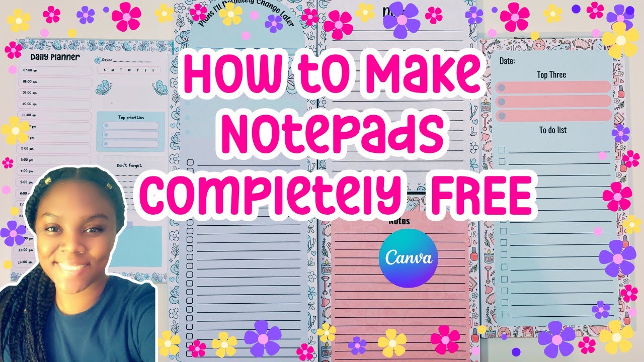 How to Make Peel Away Notepads at Home for FREE | Using Canva ...