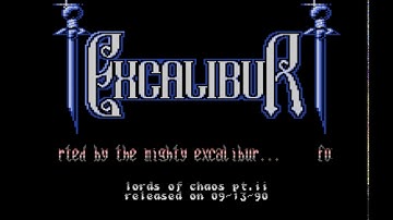 Excalibur Intro - Commodore 64 - C64 - Lords of Chaos Part II - Cracktro