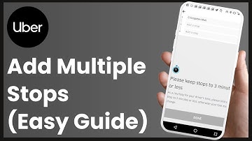 How To Add Multiple Stops On Uber !