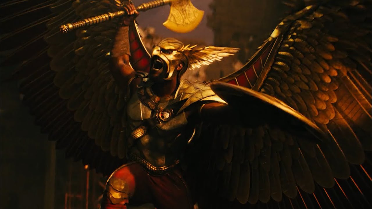 Hawkman (DCEU) Powers and Fight Scenes - Black Adam - YouTube