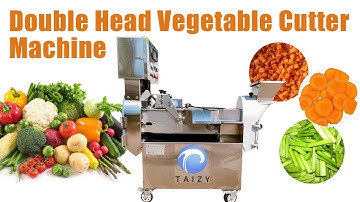 Efficient Dual-Head Vegetable Cutter: Perfect for Roots & Leafy Greens!
