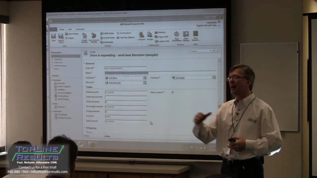 Microsoft Dynamics CRM 2011 Sales Cycle Demo