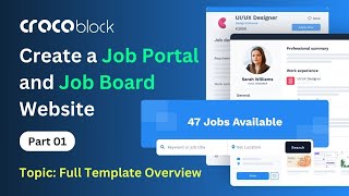 Full How to Create a Job Portal & Job Board Website Using Crocoblock Jet plugins - Template Overview Guide