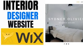 HOW TO MAKE INTERIOR DESIGNER WEBSITE USING WIX