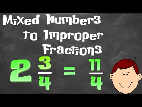 Mixed  Numbers to Improper Fractions” | How to Convert | 5th & 6th Grade