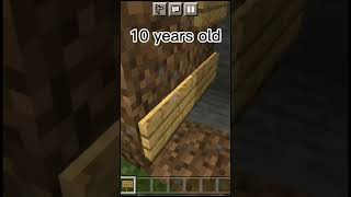 #capcut Making a secret base at different ages (minecraft)