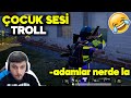 10 YAŞINDAYIM DİYE KANDIRDIM VELET SESİ TROLL PUBG MOBILE