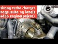 Turbocharger leaking oil 4d56 engine