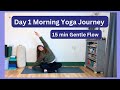 15 min gentle morning yoga  day 1 of 14 day morning yoga journey 