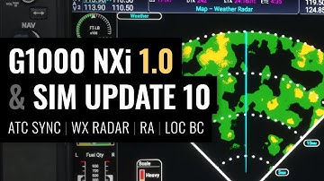 MSFS: G1000 NXi 1.0 - ATC Sync / WX Radar / Radio Altimeter / LOC BC Approaches - Sim Update 10 Beta