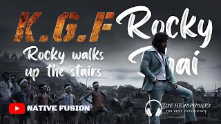 Rocky walking up the Stairs | KGF 2 | NativeFusion#kgf #kgf2 #kgfchapter2 #trending #bgm #kgfmovie