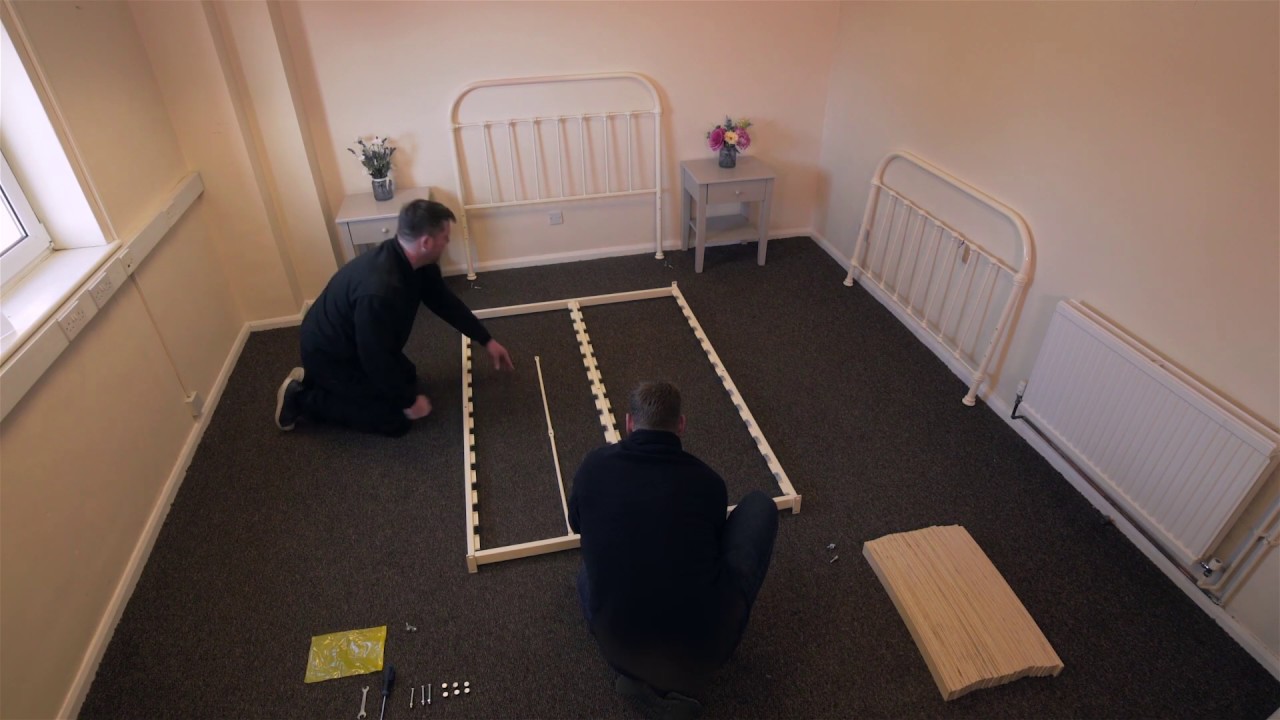 How to assemble an Original Bed Company iron bed YouTube