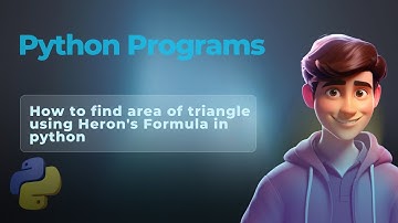 How to find area of triangle using Heron