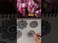 Basic mandla mehndi design🌼 #mehndiart#mehndidesign#hennaart#hennamehndi#hennaartist#shorts