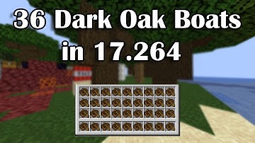 Full Inventory of Dark Oak Boats in 17.264