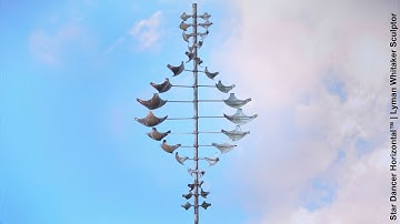 Star Dancer Horizontal Wind Sculpture in wide screen format (video 2)