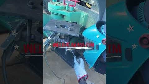 Line Boring using magnetic Drill and machined shaft with cutting tool