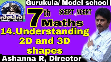 Understanding  2D and 3D shapes | 7th class | Maths | Chapter 14 l SCERT l NCERT l TS &AP |#Ashanna