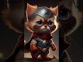angry cat Avengers #shorts