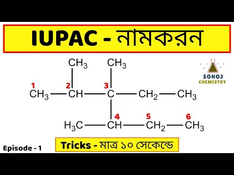 IUPAC nomenclature of Alkane | IUPAC নামকরণ | Episod-1 | Tricks | Bengali | Sohoj Chemistry