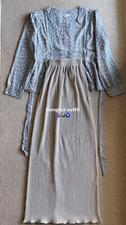 hangout outfit blouse no 218 rok no 219 #racunshopee #fashion #shopeevidio #ootd #rok #shopeehaul