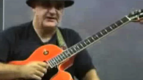 Guitar Solo and Lesson with Frank Gambale sharing some Pentatonic Scale Sweeping and Blues ideas