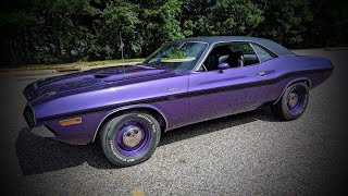 Iconic 1970 Dodge Challenger RT HEMI For Sale~Plum Crazy~Broadcast Sheet~Galen Registry~1 of 150!