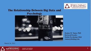 The relationship between Psychology and Big Data and why this matters