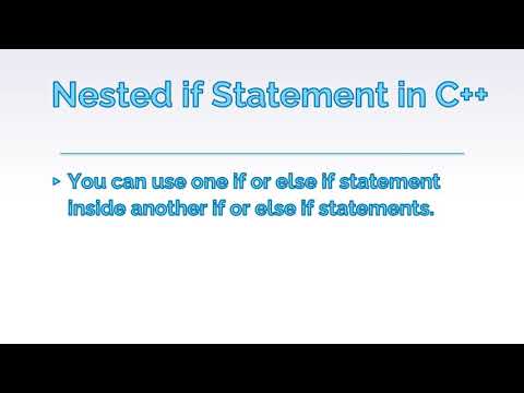 Nested If Statement-C++ Programming-Tamil