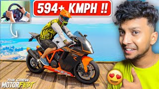 THIS IS THE EXTREMELY POWERFUL KTM BIKE! 🔥 The Crew Motorfest - LOGITECH G29 screenshot 5