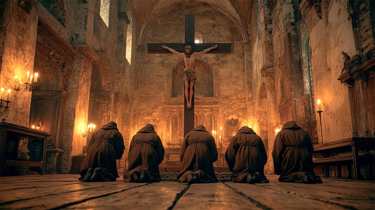 Gregorian Chants Prayer God | Sacred Ambience in the Holy Monastery
