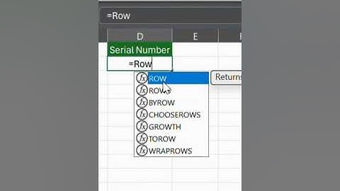 Serial Number- Excel tips & Tricks #exceltips  @MHD2.0Creation
